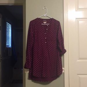 Merona button up tunic